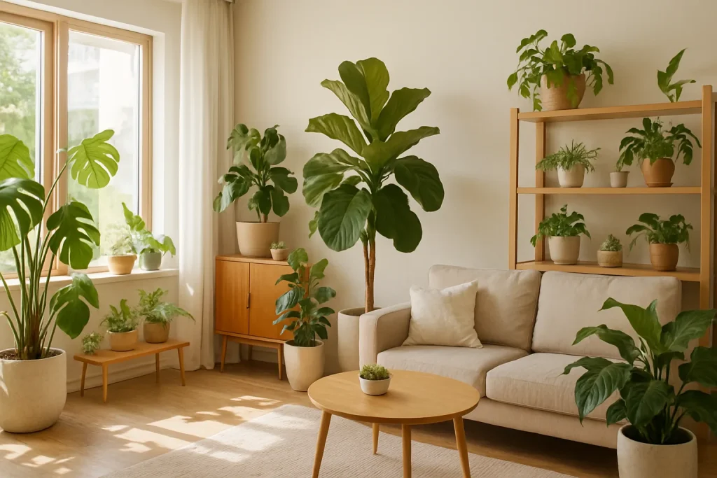 現在の画像に代替テキストがありません。ファイル名: sunlit-living-room-houseplants.webp